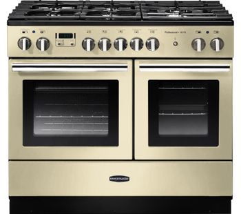 RANGEMASTER Professional FX 100 Dual Fuel Range Cooker - Cream & Chrome, Cream