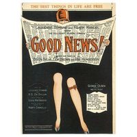 legendarte - portada de musica vintage good news - cuadro lienzo impresion digital cm 50x70