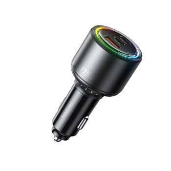 Cargador de coche Toocki TQ-CC14 175W con 3 puertos USB PD, USB-A+2Type-C PD3.0 QC3.0 para carga rápida de iPhone 15 14