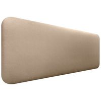 dhome cabecero tapizado liso redondeado polipiel para pared acusticos cabeceros absorbentes cabezal cama dormitorio champan 140cm