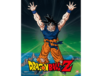 Póster - Sherwood Dragon Ball Goku Super Saiyan, 3D, Enmarcado de plástico negro, Multicolor