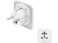 adaptador de viaje - hama 00223462 blanco
