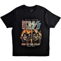 kiss tops y camisetas end of the road final tour para mujer