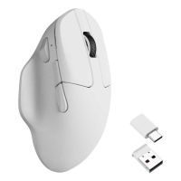 raton keychron m7 inalambrico y cableado 26000 dpi blanco ergonomico ultraligero