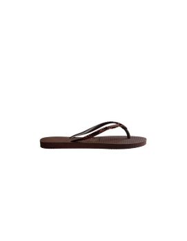 Chanclas Havaianas Slim Glitter Ii Mujer Marrón