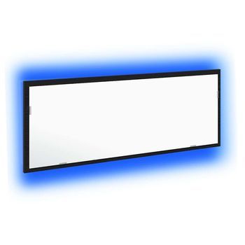 Espejo De Baño Led Roble Negro 100 X 8,5 X 37 Cm Cristal