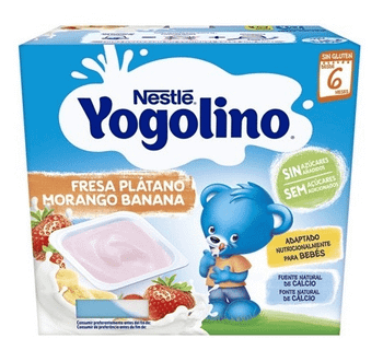 Nestlé Yogolino Fresa y Plátano +6m 4x100 gr