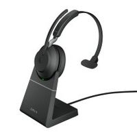 jabra evolve2 65 auriculares inalambrico diadema oficinacentro de llamadas usb tipo a bluetooth base de carga negro