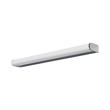 Lámpara de pared de metal plateado