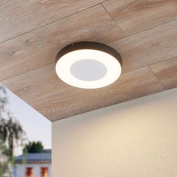 Lámparas de techo led de aluminio gris