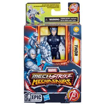 Marvel Mech Strike Mechasaurs - Thor De 10 Cm - Figura - Marvel Classic  - 4 Años+