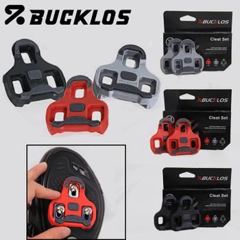 Cleats de Bicicleta BUCKLOS con Autobloqueo para Pedales LOOK KEO, Cleats Profesionales para Bicicleta de Carretera, 0/4.5/9 Grados de Flotación