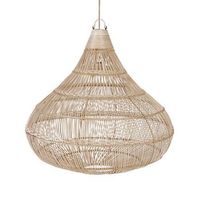 lampara colgante ratan bazar bizar drop 80x80x77 cm - natural