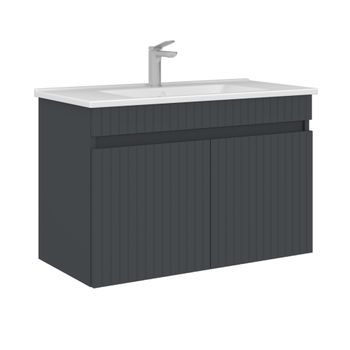 Mueble Para Lavabo  - 85 X 45 X 57 Cm - Antracita Mate
