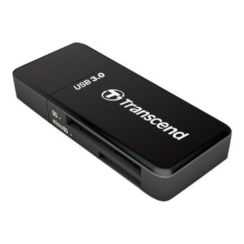 Lector de tarjetas Transcend RDF5 USB 3.2 Gen 1 ultra compacto negro