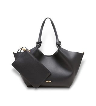 DKNY para mujer. R42BAE49 Bolso Tote Paula negro (OSFA), Casual, Poliuretano