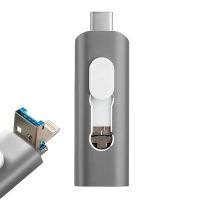 cool 3 en 1 64gb lightning  tipo-c  micro-usb gris
