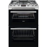 zanussi zcg63260xe 60 cm gas cooker - stainless steel stainless steel