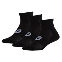 calcetines asics 3ppk quarter sock negros 128065 talla 3942