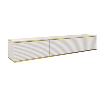Mueble para TV efecto madera Blanco y Crema