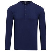 premier camiseta manga larga long john para hombre