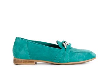 mocasines de piel de ante con horsebit de cadena green 39