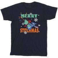 disney camiseta merry stitchmas para hombre