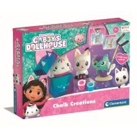 kit de moldeo y pintura clementoni gabbys dollhouse 3 figuras tematicas 7 anos