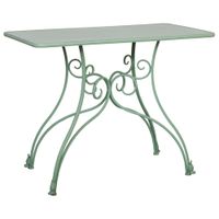 recibidor-consola de metal envejecido verde 100x52x76