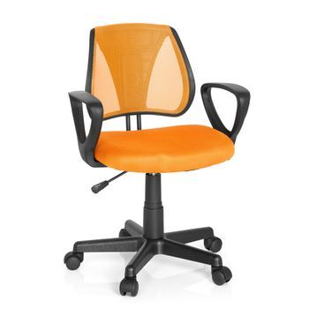 Silla De Oficina Para Niños Kiddy Cd Tejido De Malla Naranja