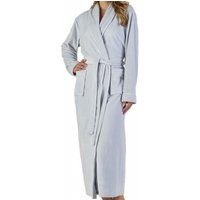Longer Length Velour Cosy Wrap Front Housecoat