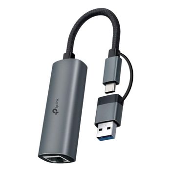 Tarjeta de red TP-Link UE310C USB Type-A/Type-C Gigabit Ethernet 1000 Mbit/s gris