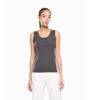 ea7 para mujer 7w001014af13919 camiseta de tirantes en mezcla de viscosa precious gris m casual deportivo sin mangas  tirantes