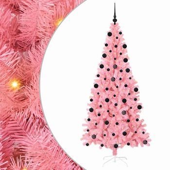 Árbol De Navidad Rosa 210 Cm Pvc Vidaxl