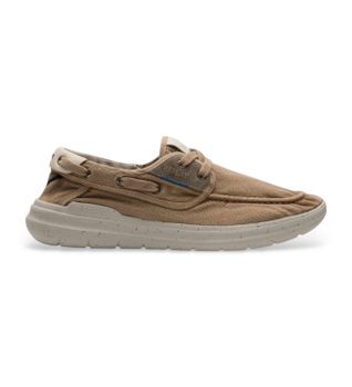 Replay para hombre. RSM30001T Zapatillas Instant Boat marrón beige (41), Tela, Plano, Cordones, Casual