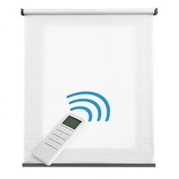 estor enrollable motorizado translucido estores enrollables automaticos con bateria motor y mando acabados en aluminio blanco 180 x 250cm