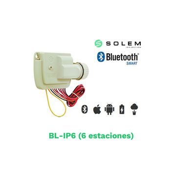 Modulo Solem Bt 6 Estaciones 9v - Control Bluetooth Para Riego Automático