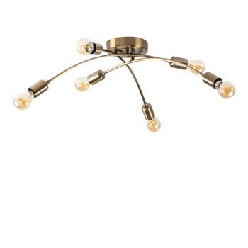 Lámpara De Techo Banana-1141 Oro Cobrizo Metal 67x67x25 Cm