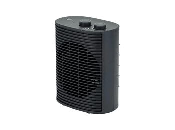 Calefactor portátil - Jata JCTV1193, 2000W, 2 Niveles de Calor, Termostato, Asa Transporte, Seguridad Antivuelco, Negro