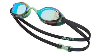 Gafas para ninos nike swim legacy mirror negro verde