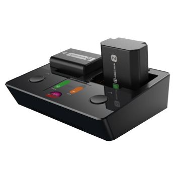Cargador de cámara LCD IPS de doble canal 18W DC ISDT NP2 para baterías Sony NP-FZ100 NP-FW50 NP-BX1