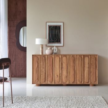 Aparador de acacia maciza de 180 cm