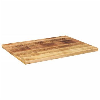 Tablero De Mesa | Tablero Escritorio Rectangular Madera Maciza Mango 70x60x1,5 Cm