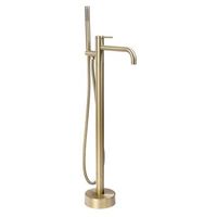 grifo de banera de suelo clif brush gold