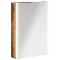 armario con espejo de bano roble ahumado 43 x 115 x 605 cm vidaxl