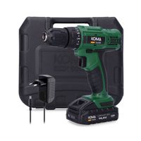 taladro atornillador a bateria 144 1500mah maletin koma tools velocidad variable de 0-700rpm 19 posiciones de apriete ajustable max 22nm  potencia regulable portabrocas automatico de o10mm
