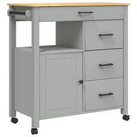 carrito de cocinarestanteria de cocina carrito de servir monza madera maciza de pino 84x40x90 cm