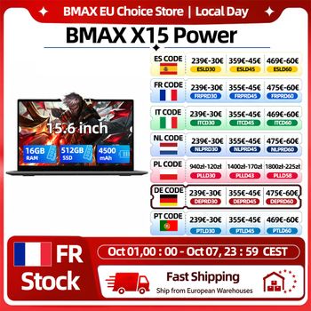 Bmax X15: procesador Intel Core i3-8109U con tarjeta gráfica Intel Iris Plus 655, equipado con 16 GB de memoria RAM, disco SSD de 512 GB y Windows 11.