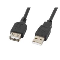 cable usb lanberg ca-usbe-10cc-0050-bk 5m usb 20 a a a chapado en oro negro
