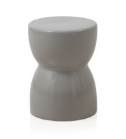 taburete ceramico color gris